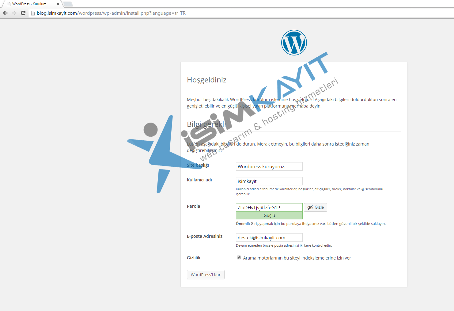 Wordpress kurulumu nasıl yapılır