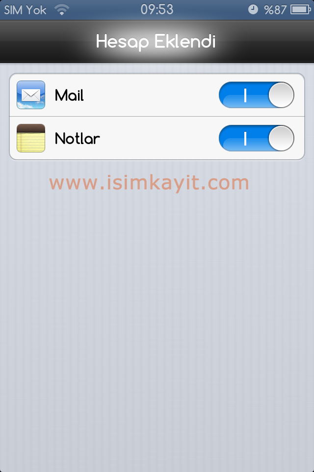 iphone e-posta ayarları özel e mail ayarları