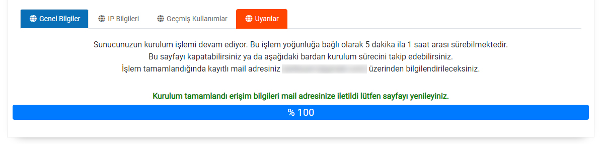 VDS Yeniden Kurulum