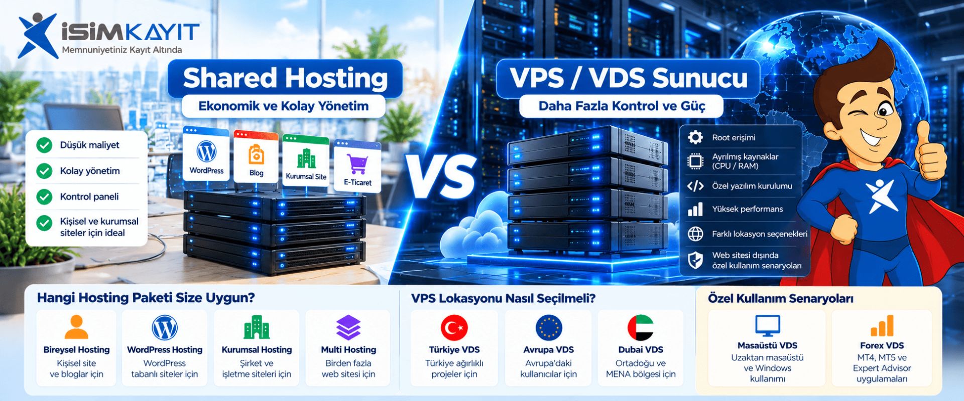 VPS ile Shared Hosting Farkı: Ucuz VPS Ne Zaman Mantıklı?