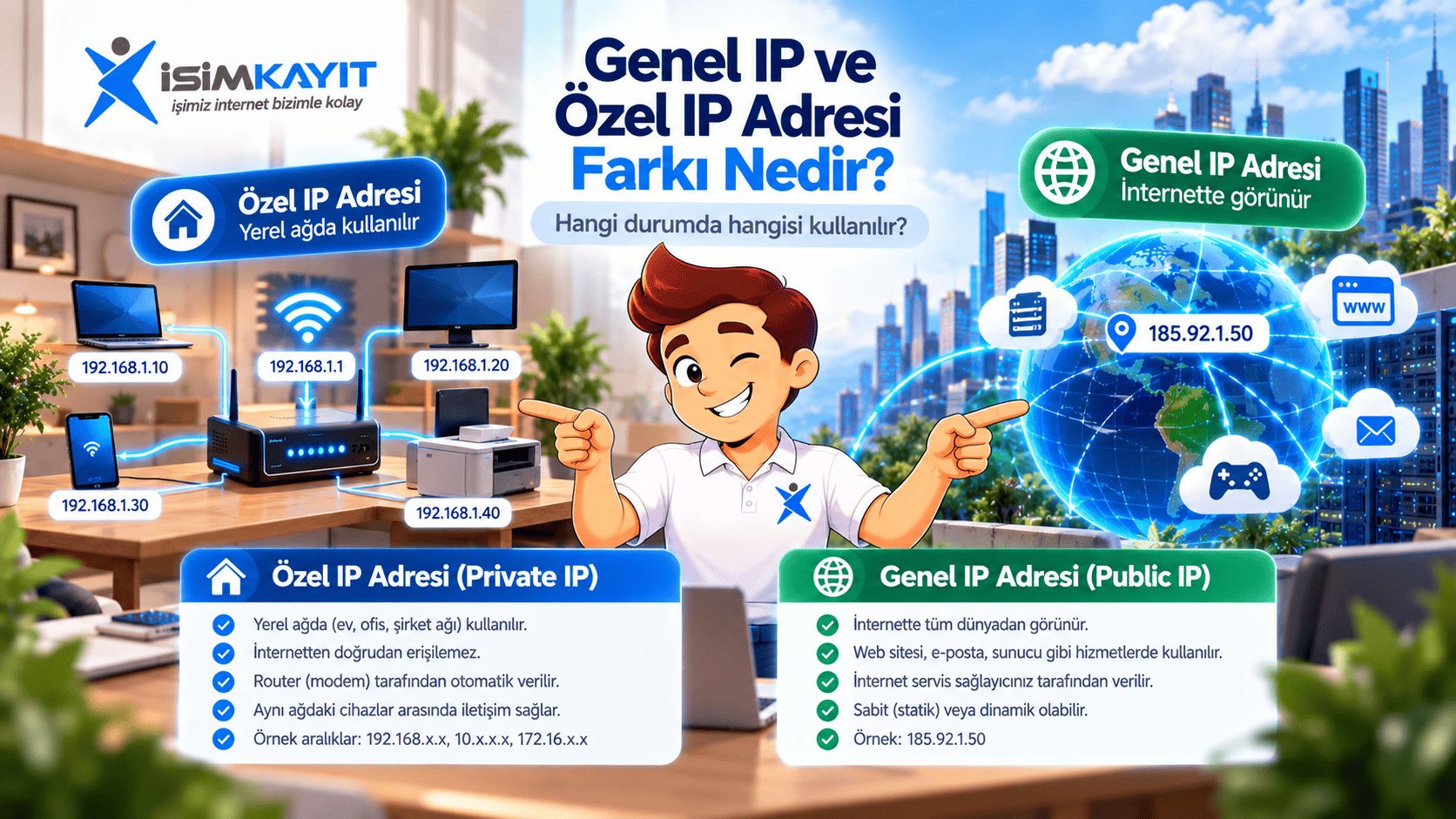 Genel IP ve Özel IP Adresi Farkı Nedir?