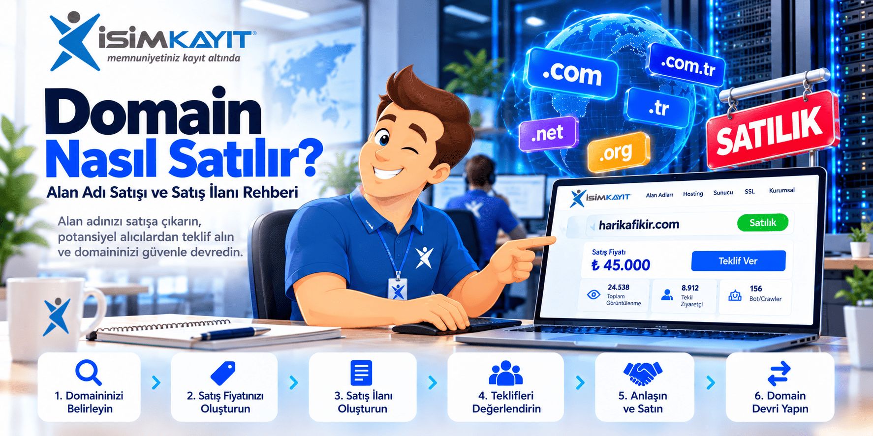 Domain Nasıl Satılır? Alan Adı Satışı ve Satış İlanı Rehberi