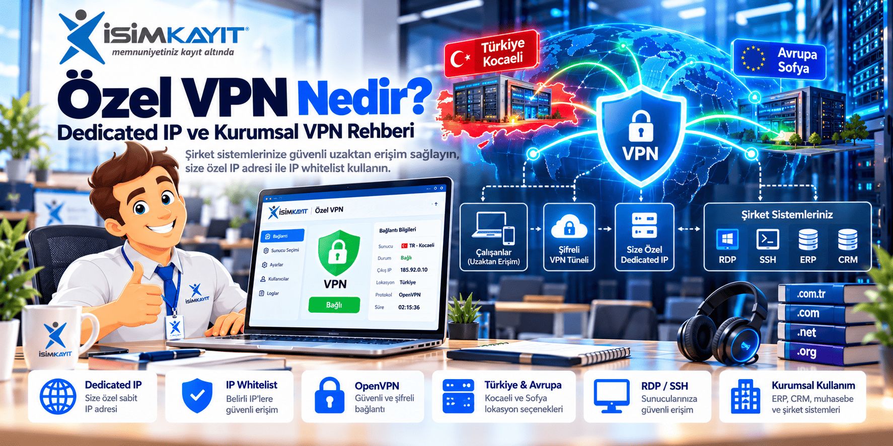 Özel VPN Nedir? Dedicated IP ve Kurumsal VPN Rehberi
