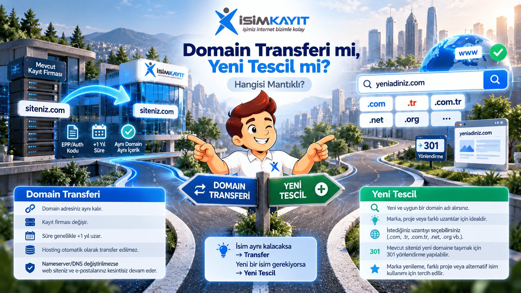 Domain Transferi mi Yeni Tescil mi? Hangisi Mantıklı