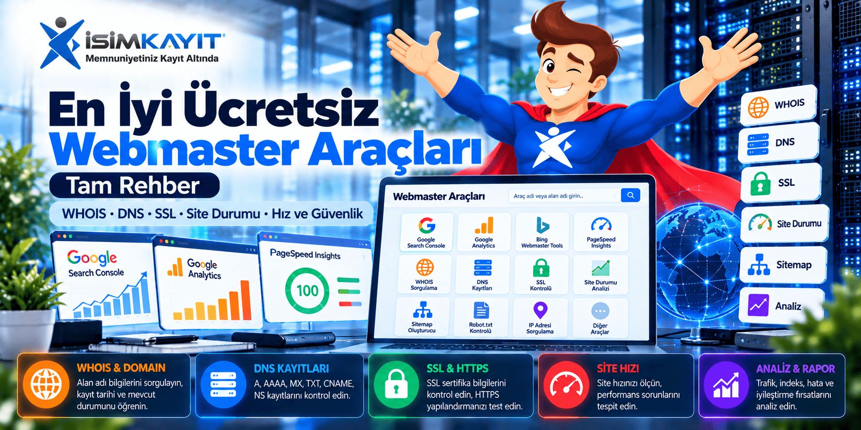 En İyi Ücretsiz Webmaster Araçları: Tam Rehber