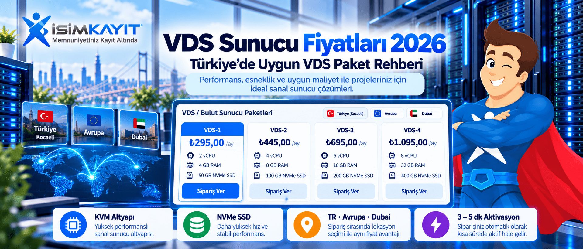 VDS Sunucu Fiyatları 2026: Türkiye'de Uygun VDS Paket Rehberi