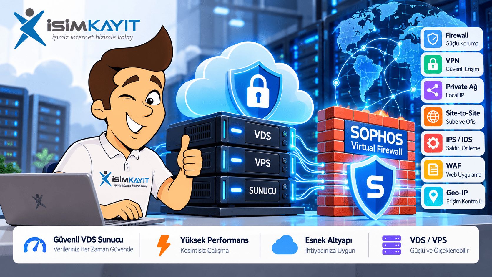 Güvenli VDS Sunucu: Firewall, VPN ve VPS Güvenliği