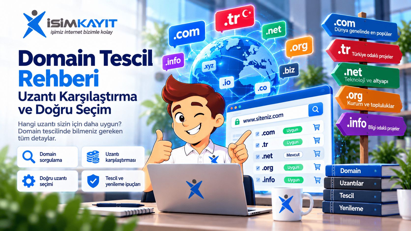 Domain Tescil Rehberi: Uzantı Karşılaştırma ve Doğru Seçim