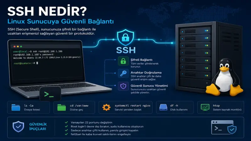 Linux VDS ye SSH ile Bağlanma: Başlangıç Rehberi