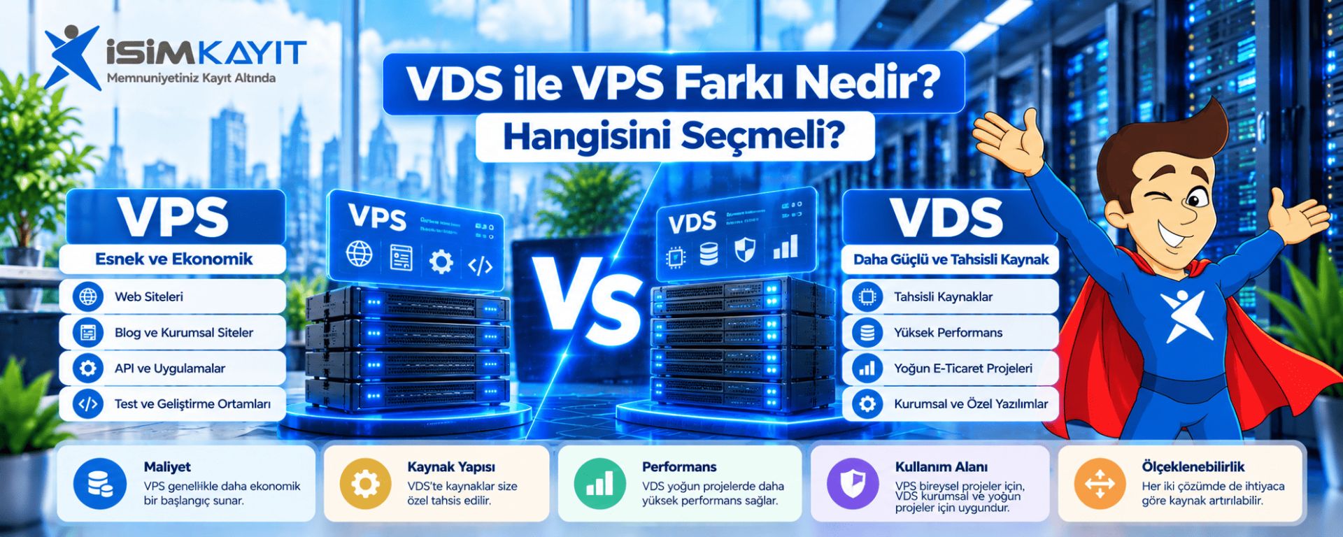 VDS ile VPS Farkı Nedir? Hangisini Seçmeli?