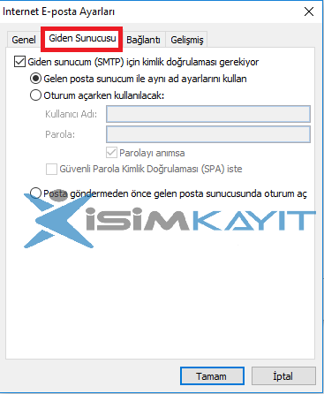 outlook kurulumu