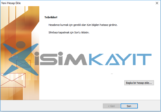 outlook kurulumu pop3 ayarı