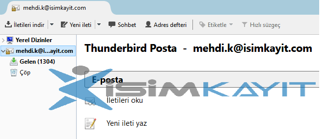 Thunderbird smtp kurulumu