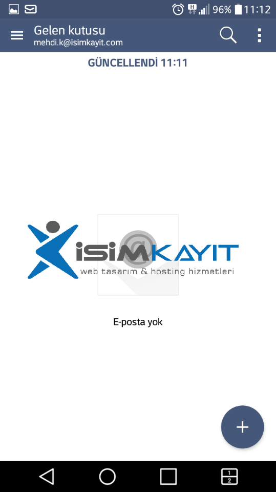 android mail imap kurulumu