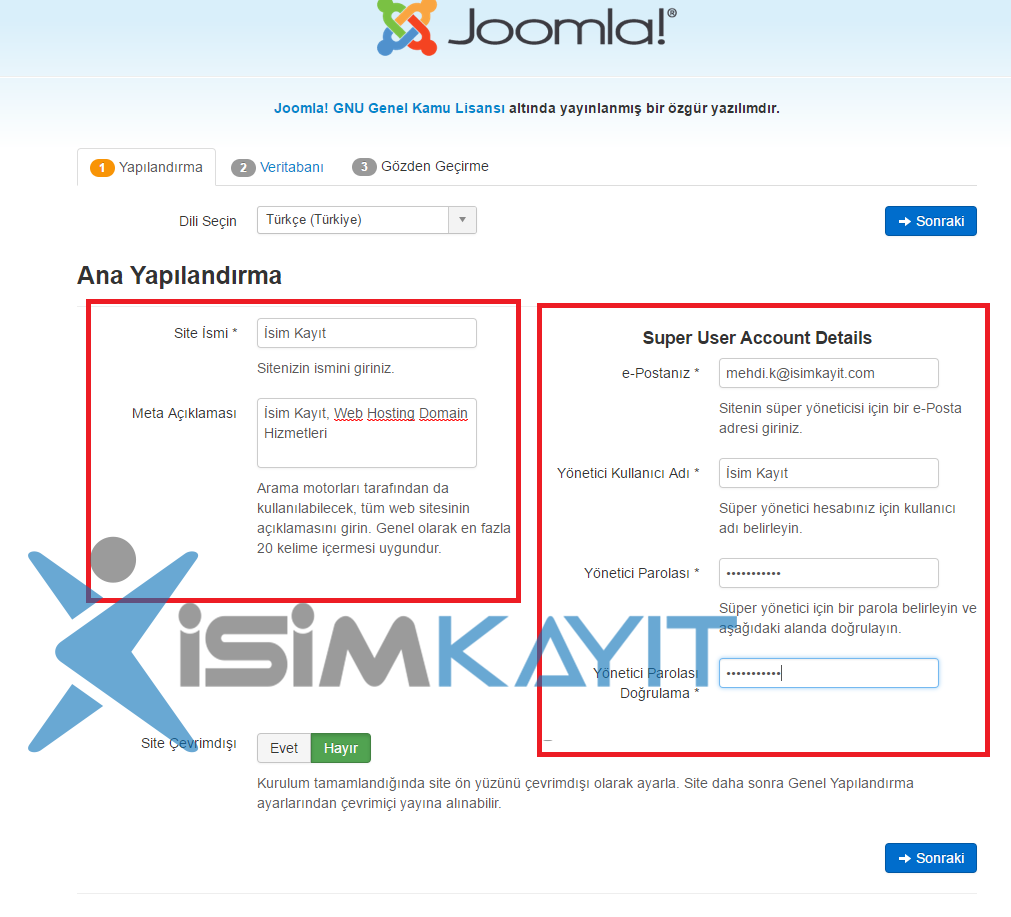 joomla kurulumu nasıl yapılır
