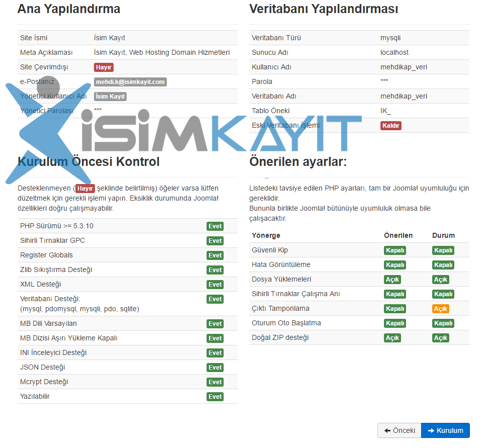 joomla kurulumu nasıl yapılır
