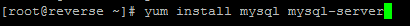 mysql kurulumu
