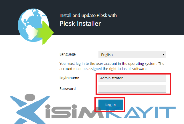 plesk kurulumu