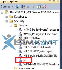 sql management kullanıcı işlemleri