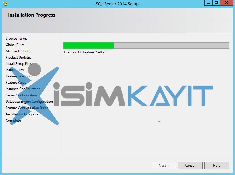 sqlserver 2014 express kurulumu