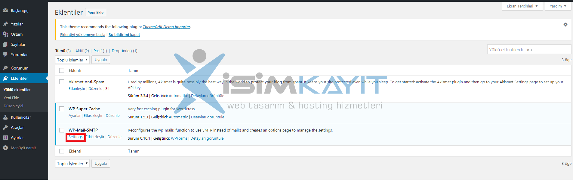 WP Mail SMTP Ayarları