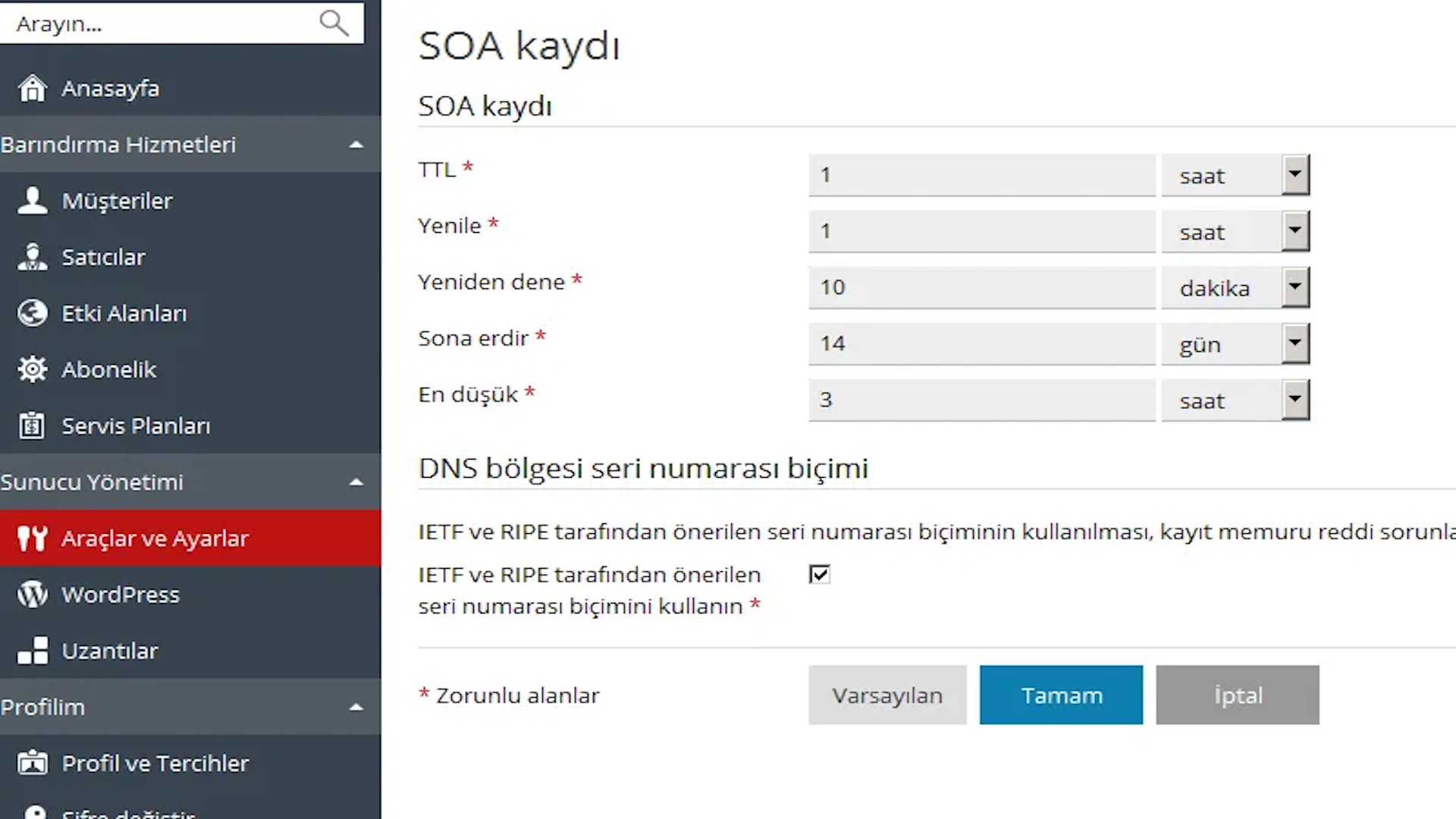 SOA Kaydı nedir?