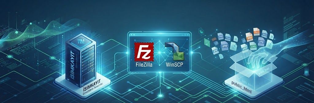 FTP ile dosya yükleme (FileZilla / WinSCP) nasıl yapılır?