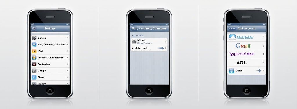 iPhone 3G,3GS,4,4S ve 5 için e-posta ayarlari