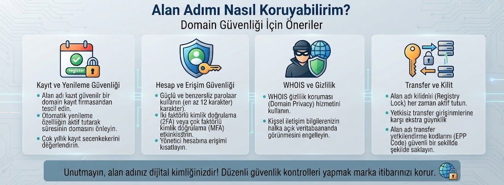 Alan Adımı Nasıl Koruyabilirim?
