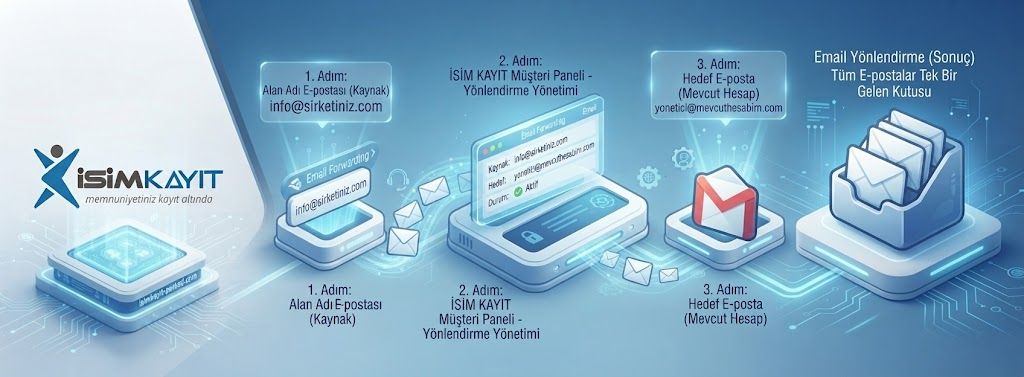 Email Yönlendirme (Email Forwarding) Nedir? İSİMKAYIT Panelinden Email Yönlendirme Oluşturma