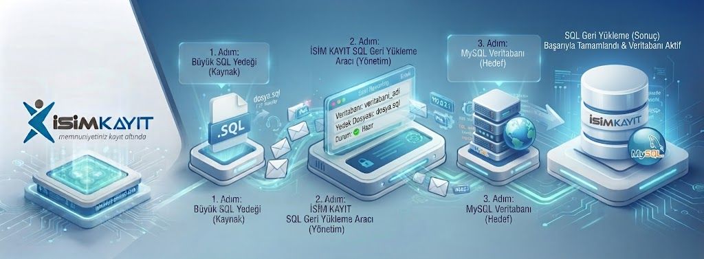 SQL yedeğim çok büyük nasıl geri yüklerim?