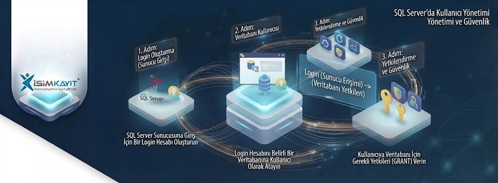 SQL Server Management Kullanıcı Oluşturma ve Şifre Değiştirme