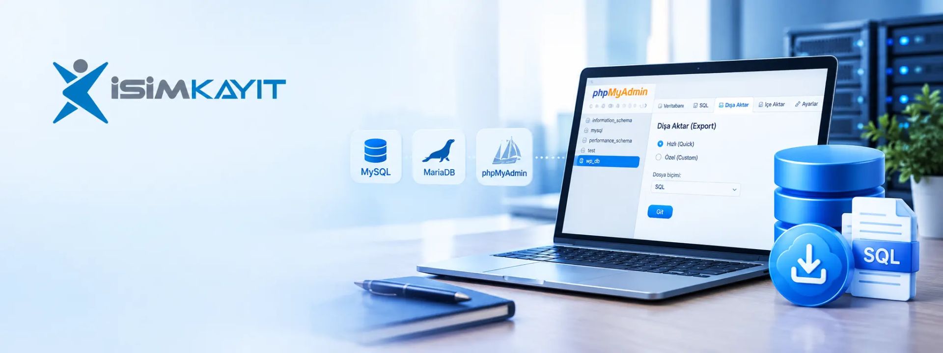 Directadmin Phpmyadmin Yedek Alma ve Geri Yükleme