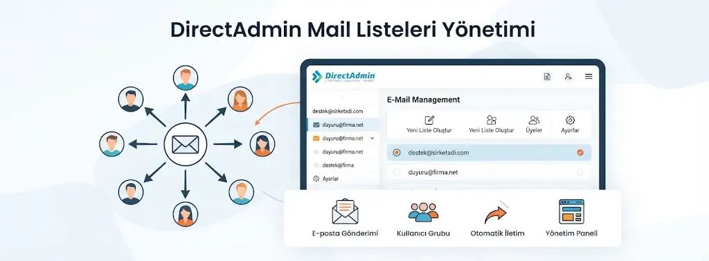 Directadmin Mail Listesi Oluşturma