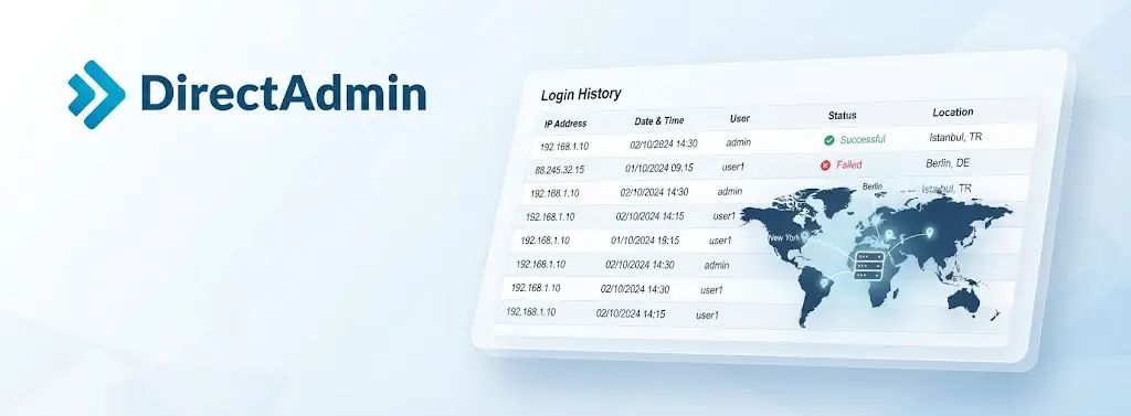 Directadmin Giriş Geçmişi Kontrolü