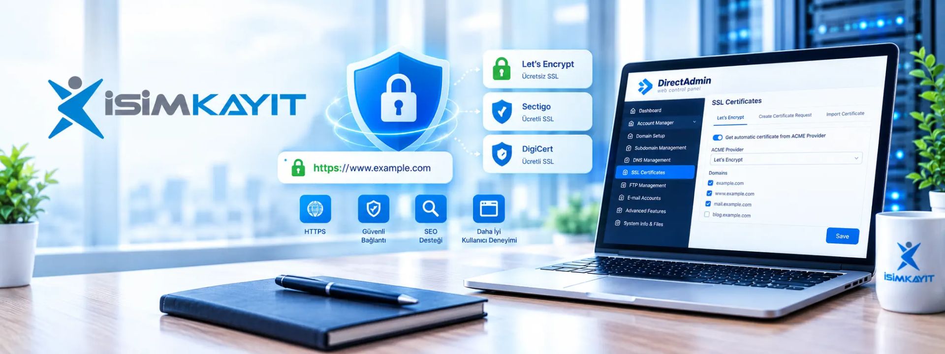 DirectAdmin Panel Üzerinde SSL Sertifikası Nasıl Yüklenir?