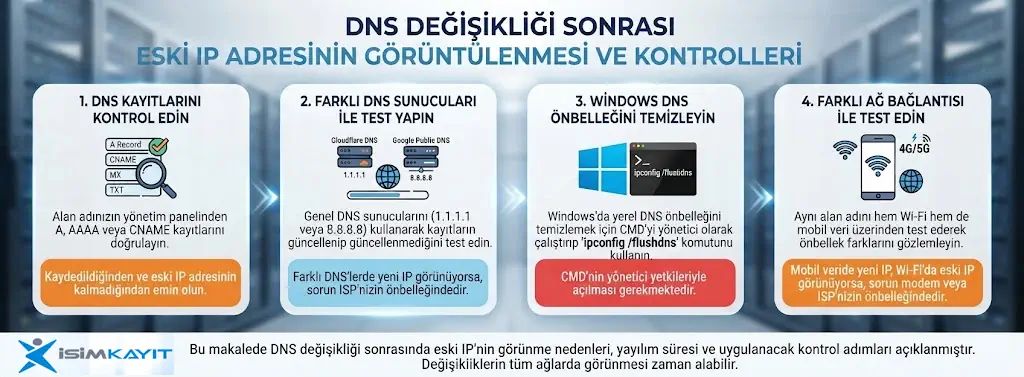 DNS cache sonrası sitelere erişim sorunu nasıl çözülür?