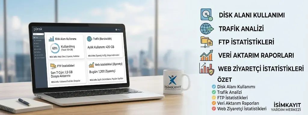 Plesk Panel Istatistikleri Görüntüleme